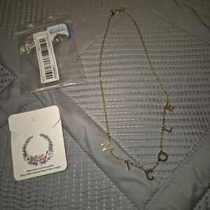 Gold Nicole Necklace New